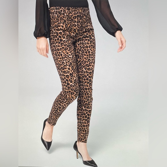 NWT WHBM Sculpt HighRise Leopard Skinny Ankle Sz 2 - Picture 1 of 15